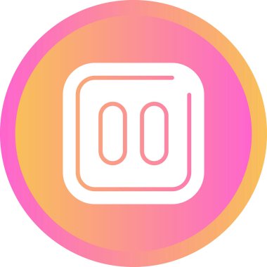 Duraklat simgesinin vektör illüstrasyonu