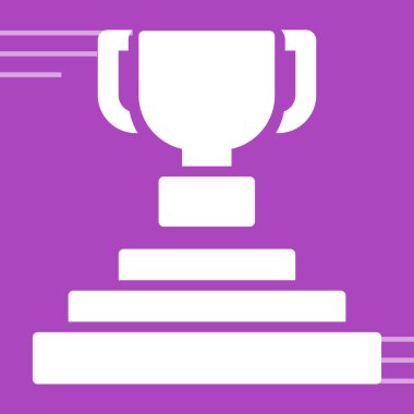 kupa simgesi, web basit illüstrasyon