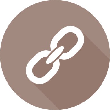 URL imza web simgesi, basit vektör illüstrasyonu