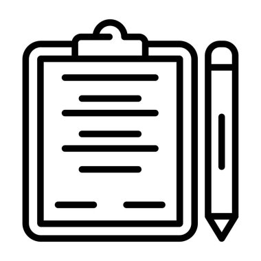 Kalem simgesi vektör logosuyla sözleşme