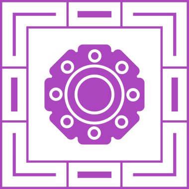 Nut Ayırılmış Simgesini Kilitle, Beyaz Arkaplanda Fındık Simgesini Vidala 