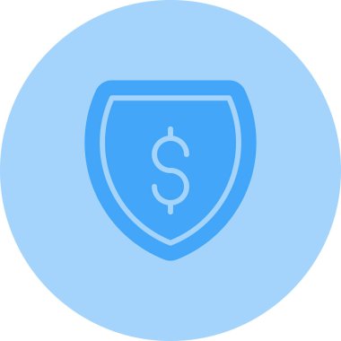 Sigorta simgesi beyaz arka plan üzerinde izole 