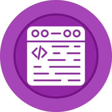 Web tarayıcı simgesi, vektör illüstrasyonu basit tasarım