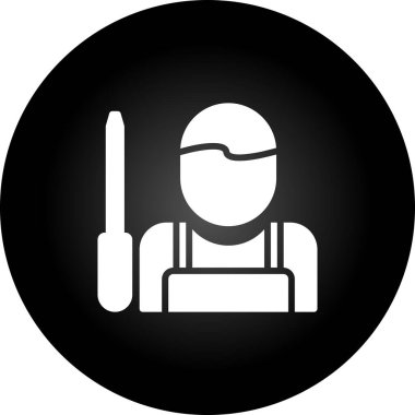 Handyman simgesinin vektör illüstrasyonu 