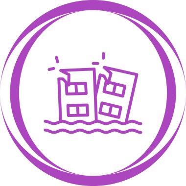 Flood simgesinin vektör illüstrasyonu
