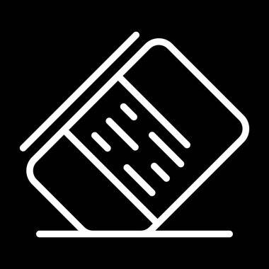 Silgi web simgesinin vektör illüstrasyonu 