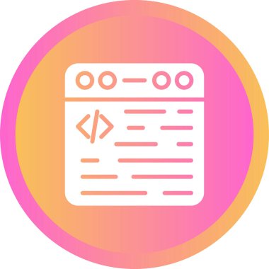 Web tarayıcı simgesi, vektör illüstrasyonu basit tasarım