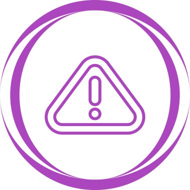 Uyarı, uyarı simgesi vektör illüstrasyonu 