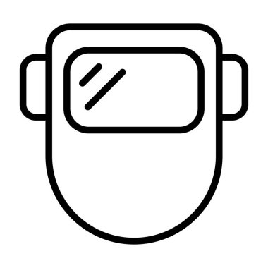 Kaynak maskesi simgesinin web illüstrasyonu