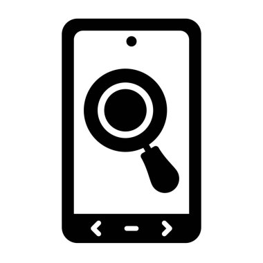 Arama simgesi vektör illüstrasyonu 