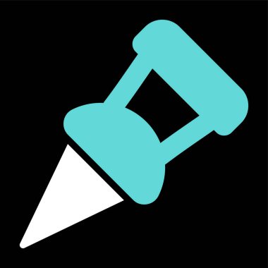 Kağıt Kıskacı web simgesi, basit illüstrasyon 