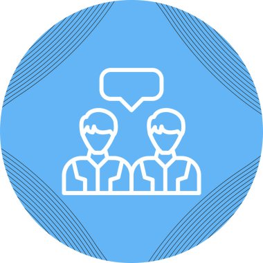 Sohbet baloncuğu olan insanların vektör illüstrasyonu 