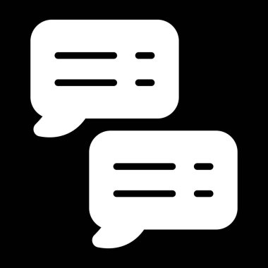 Sohbet balonları. Web simgesi basit tasarım