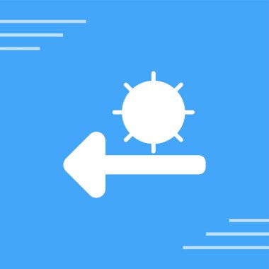 güneş web simgesi basit tasarım 