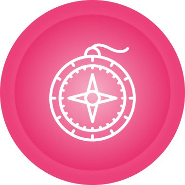 pusula simgesi web basit illüstrasyon