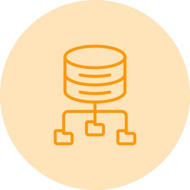 Büyük Veri Analizi vektör resimleme simgesi