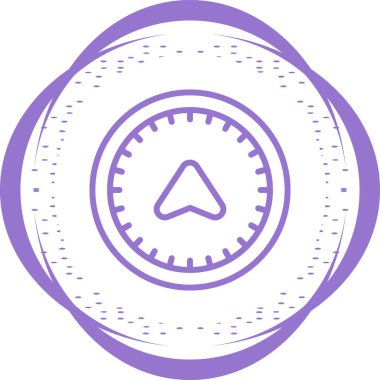 pusula web simgesi tasarımı çizimi