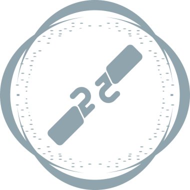 Kırık Kablo web simgesi, basit illüstrasyon 