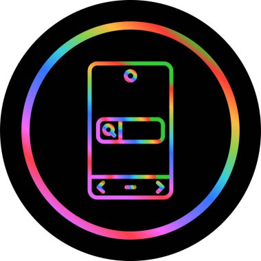 Arama simgesi vektör illüstrasyonu 