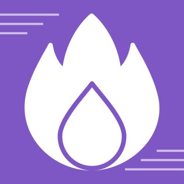 Alevler. Web simgesi basit illüstrasyon 