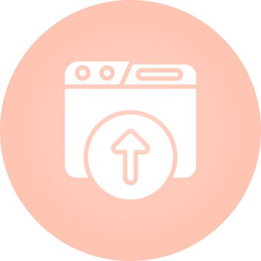 Web simge vektör çizim upload