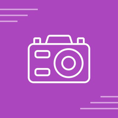 fotoğraf makinesi simgesi, vektör illüstrasyonu 