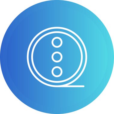 Film makarası web simgesi, basit vektör illüstrasyonu