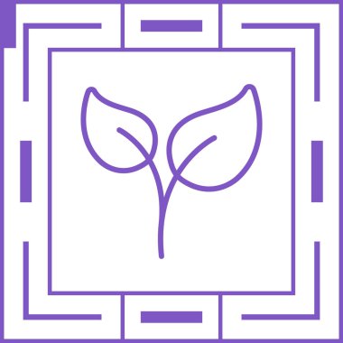 Yaprak ağ simgesi, vektör illüstrasyonu