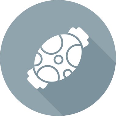 Şeker Web simgesi, basit illüstrasyon 