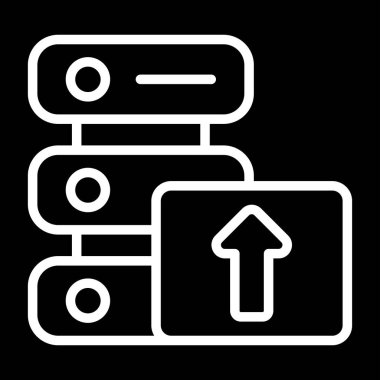 Web simge vektör çizim upload