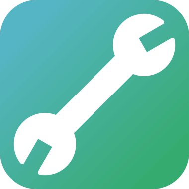 İngiliz anahtarı. Web simgesi basit illüstrasyon