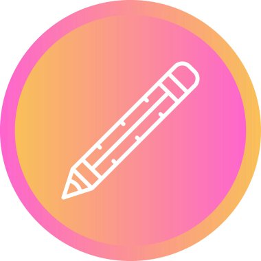 Kalem. Web simgesi basit illüstrasyon 