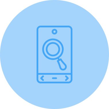 Arama simgesi vektör illüstrasyonu 