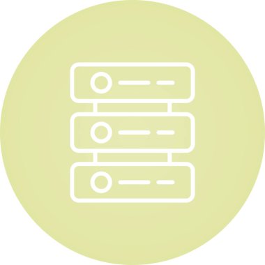 Sunucu web simgesi, vektör çizim