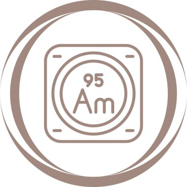 Kimyasal Element Web simgesi vektör çizimi