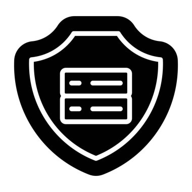 veri koruma simgesi vektör illüstrasyonu