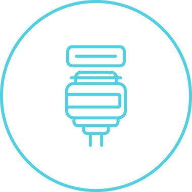 elektrik prizi simgesi. Web illüstrasyonu