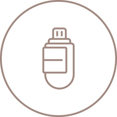 USB modern simgesinin vektör illüstrasyonu 