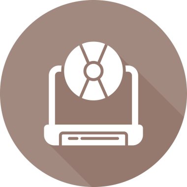 dizüstü bilgisayar simgesi, vektör illüstrasyonu basit tasarım