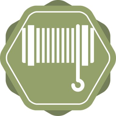 Halatı çeken kablo. Web simgesi basit illüstrasyon