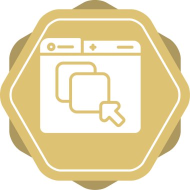 Grafik Tasarım Web simgesi vektör illüstrasyonu