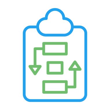 İş Planı simgesinin vektör illüstrasyonu    