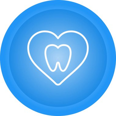 Diş bakımı. Web simgesi basit illüstrasyon