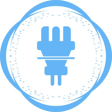 elektrik prizi simgesi. Web illüstrasyonu