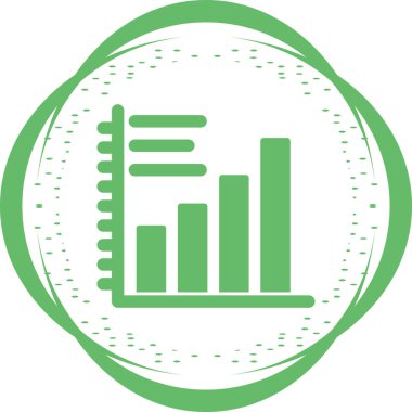 Çubuk Grafik simgesi, vektör illüstrasyonu basit tasarım