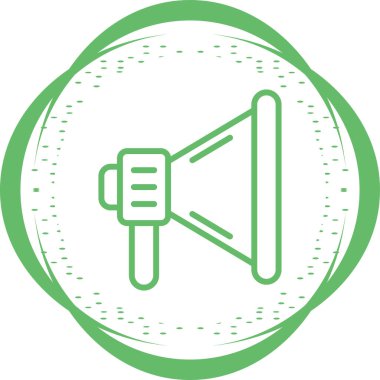 Konuşmacı. Web simgesi basit tasarım