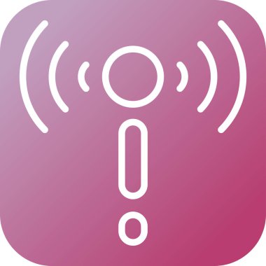 Ağ Sorun Vurucu Simgesi. Ağ Bakım Ana Hattı Vektör Simgesi. Sembol, Logo Illustration. Vektör Grafikleri