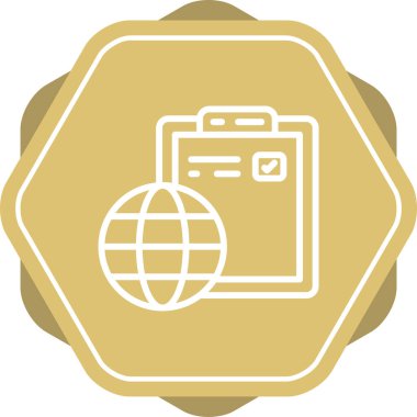 eşsiz pasaport vektör simgesi