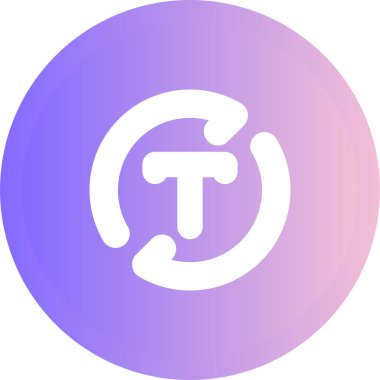 Bir harf simgesinin vektör illüstrasyonu 