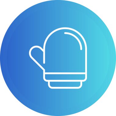 eldiven ağ simgesi, basit vektör illüstrasyonu  